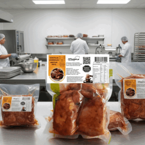 Costillas de cerdo agridulces artesanales listas para calentar y comer